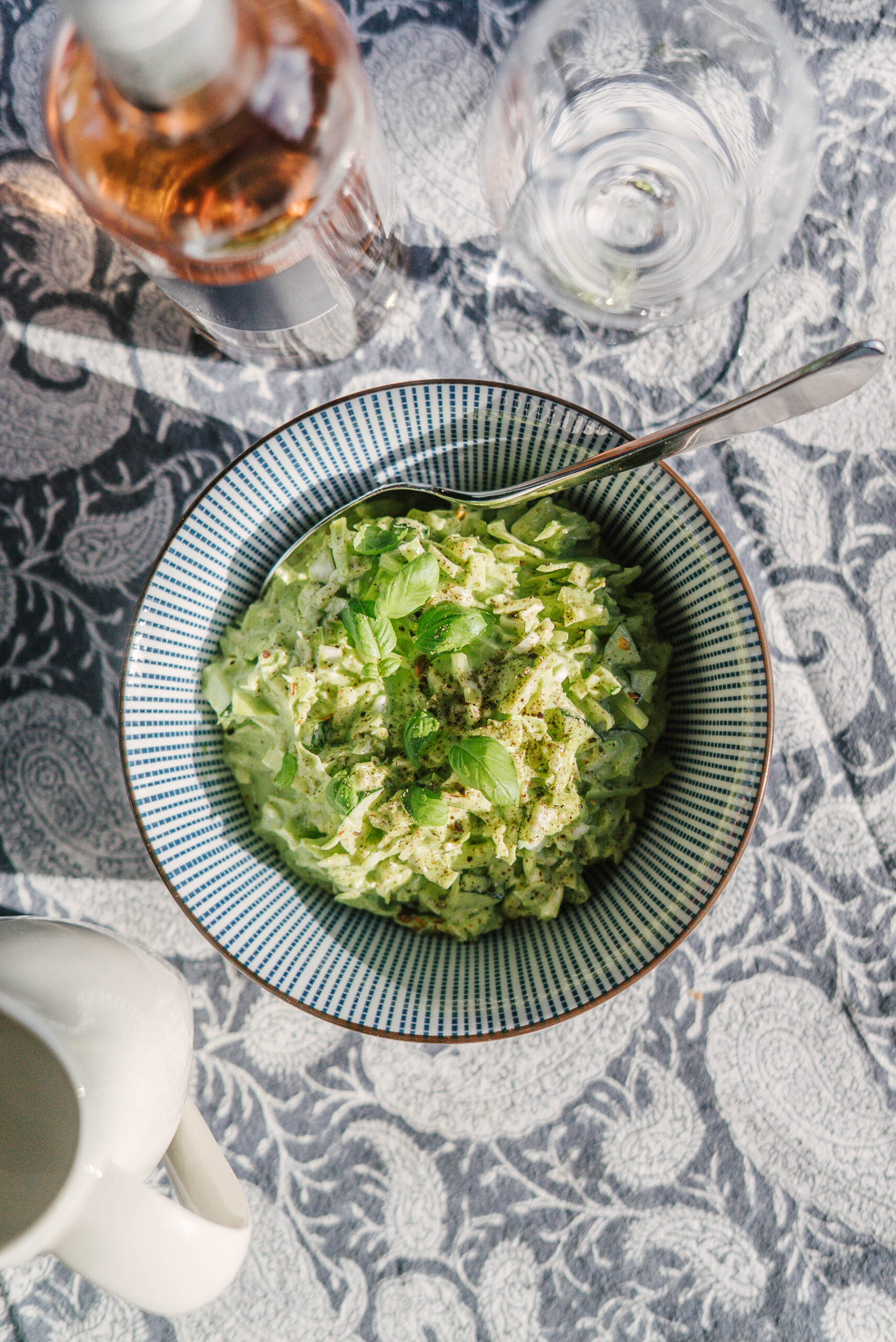 Vihreä coleslaw & rosésuositus